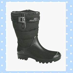 COPY - Calvin Klein Black Ivah Winter Rain Boot (…